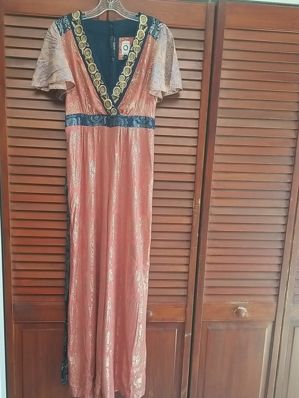 Anthropologie Akemi + Kin Metallic Jumpsuit - Size 4